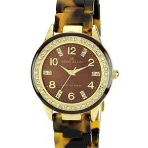 Anne Klein Resin Tortoise Bracelet Watch